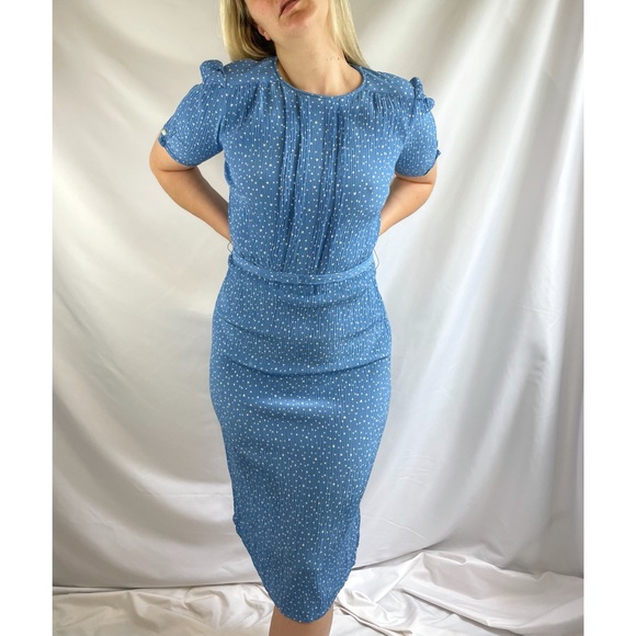 Vintage Heart Print Dress - Picture 3 of 9